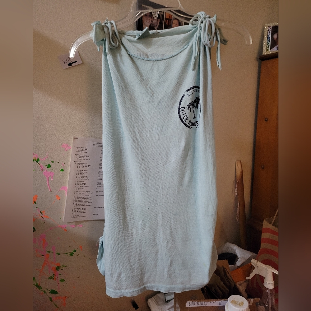 Pastel Blue/green Outer Banks Modified Tshirt
